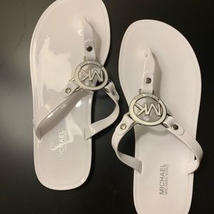 White Michael Kors Sandals
